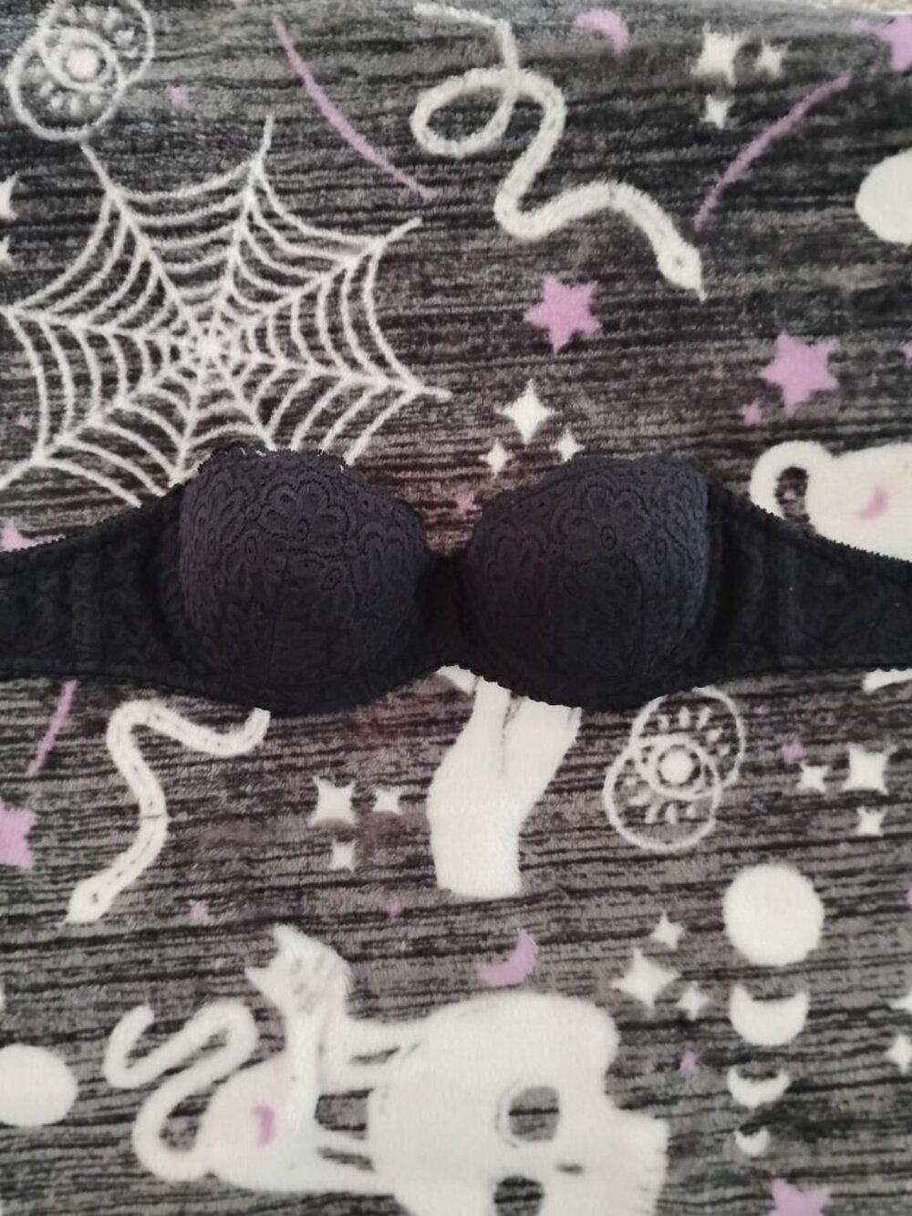 🖤Secret Treasures Black Lace Strapless Bandeau Bra 🖤